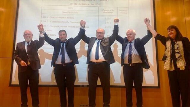 La lista opositora ganó las elecciones de representantes de los abogados en el Consejo de la Magistratura