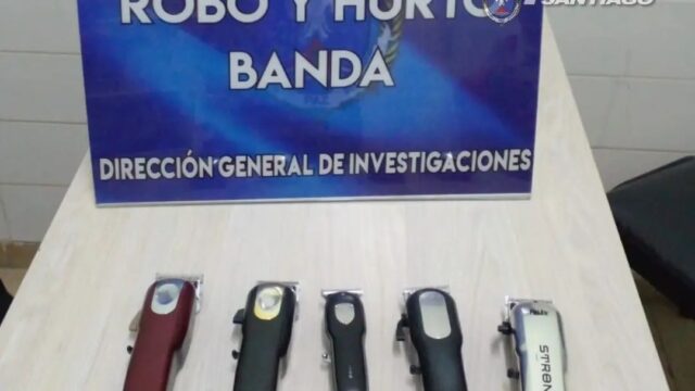 Se recuperaron elementos robados en una barbería de la ciudad de La Banda
